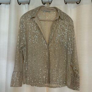 Abercrombie and fitch long sleeve sequence button up shirt
